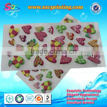 18 years rich experience factory on printing field supply custom puffy stickers