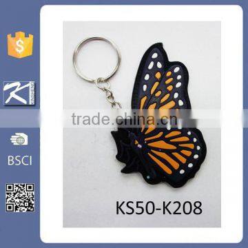 Animal shaped rubber keyrings wholesale