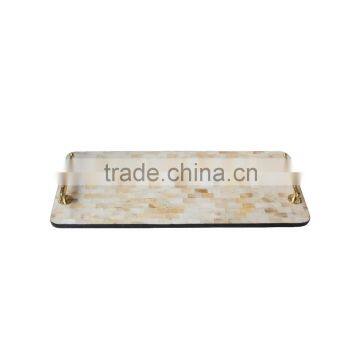 eco-friendly serving tray for restaurant, hotels & resort with best quality and competitive made from mother of pearl