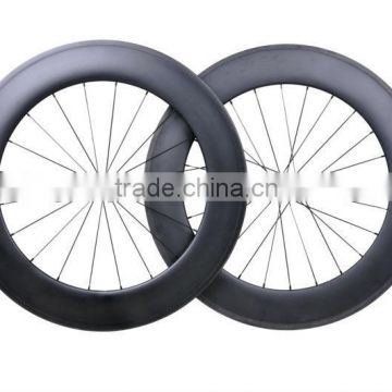 2015 China cheap bike wheelsets & 88mm tubular wheelset, 88mm Tubular Carbon Wheelset Fast Delivery