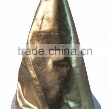 2015 New Christmas Music Novelty Talking Electronic Singing With Hat Top Swinging Golden Christmas Hat