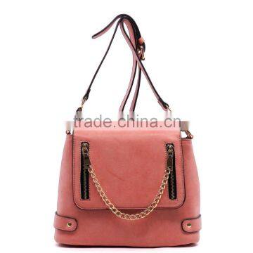 2016 fashion single strap shoulder Zip Chain Cross Body Bag