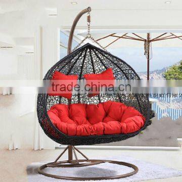 0503 Outdoor Garden Patio Good Quality Single Seat Rattan Hanging Swing Chair YPS083