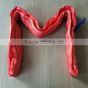 5T high tensile round sling for lifting oil can and wooden crate