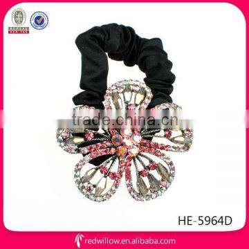 2014 Lastest rhinestone flower types of hair bands