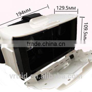 Plastic virtual reality 3d glasses, 3d video glasses virtual reality for smartphone