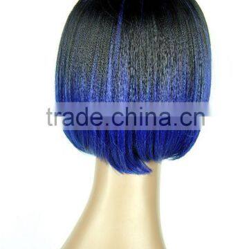 Christmas Party Used Wig Ombre Color New Style 100 Percent Futura High Tempreture Synthetic Hair Wig