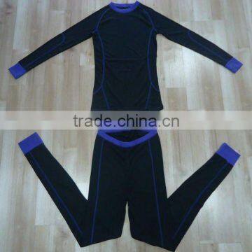 Ladies Fashion Sports Base Layer; Women Long Johns; Ladies 100% Polyester Underwear