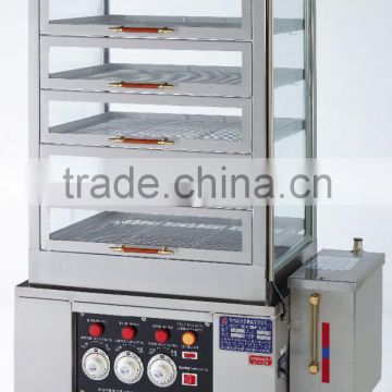 Quickly Commercial Bun/Steamed Cake Stainless Steel Industrial Glass Hot Food Warmer Display Showcase