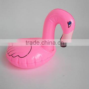 lovely flamingo inflatable drink holder,portable inflatable pool drink holder