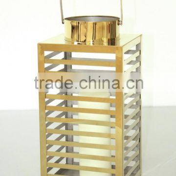 metal handle lantern hollow out beauty doecration candle