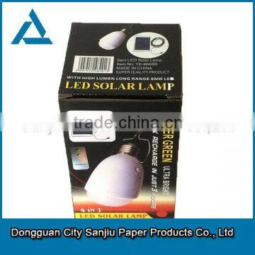 custom logo Paper printing led light packaging box manufacturer dongguan