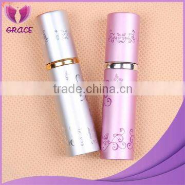 pink, grey perfume glass bottle,pocket size perfume bottle