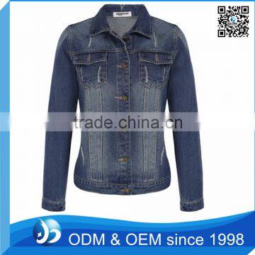 Custom Fashion Denim Jacket, Women Jacket Slim