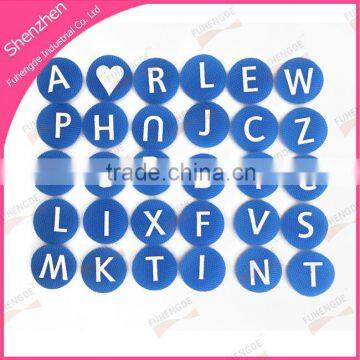 custom Nylon hook loop Alphabet Letters for kids learning