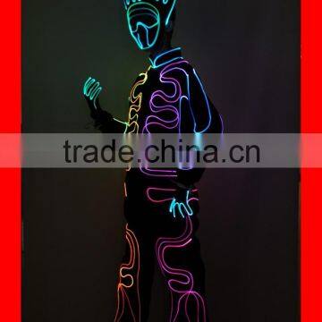 Tron Dance LED Costume Luminous Outfit photo-5
