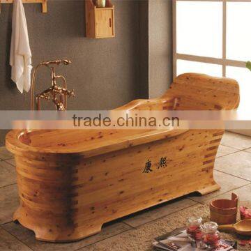 Luxury wooden spa tub solid wood bath handmade quality