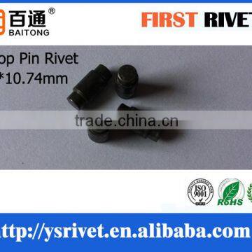 5*10.74mm Black Color Double Head Steel Rivet, Solid Stop Pin Rivet photo-4