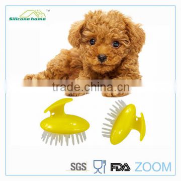 Durable and odorless silicone pet bath brush