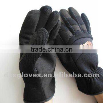 synthetic leather mechanic gloves