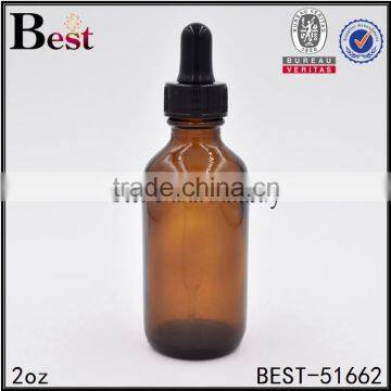 2oz import glass material boston round glass bottle