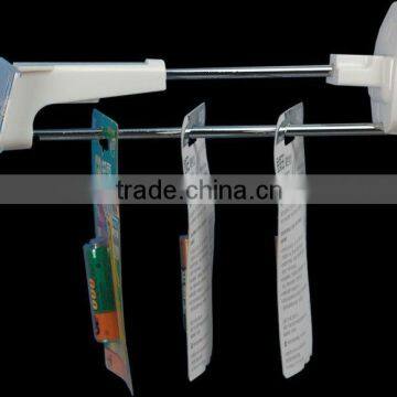 Supermarket secrity display hook/metal security slatwall hook/anti-thief stop lock hook