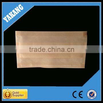 3ply orange led/custom disposable non-woven face mask