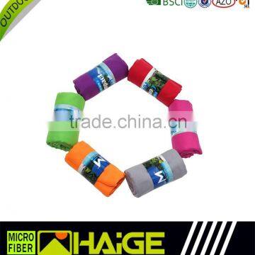 Super Absorbent And Quick Dry Microfiber Towel Sports With Zip Pocket