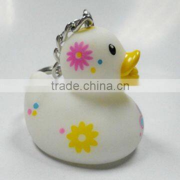 Custom rubber duck keychain