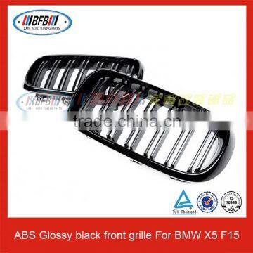 Glossy black Front grille for BMW X5 F15 Front bumper grille replacement car grill