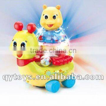 2013 Hot sale Educational ring-ring blinking snail toy Baby Toy For Sale