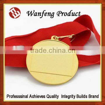 Custom High Quality Enamel Engraved Souvenir olympic metal medal with ribbon