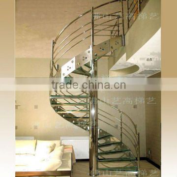 Spiral stainless steel staircase 9002-22