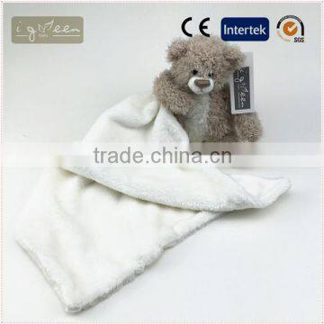 I-Green Toy Series-Fashional Style Promotional Knit Stuffed Cotton mouse baby towel Plush bear Napkin