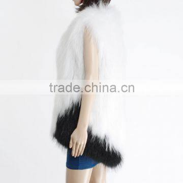 Ladies Winter Raccoon Fur Shawl KZ150065 photo-3