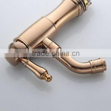 Satisfying Service Bathroom Gold/rose Gold Basin Faucet photo-5