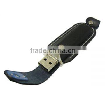 Magnet clip leather 32GB usb flash drive