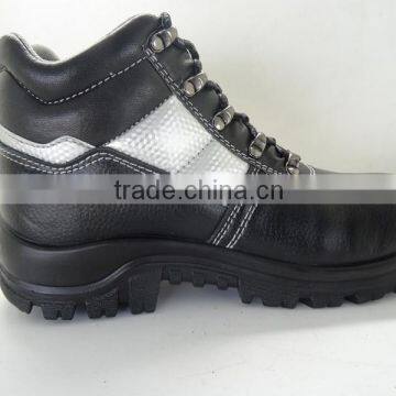 2014 oil and slip resistant safety shoes high cut steel toe safety shoes with refective strip workman safety shoes