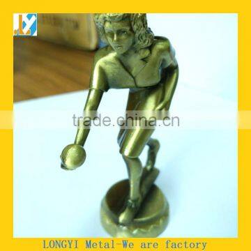 High quality metal athlete sculpture art decoration