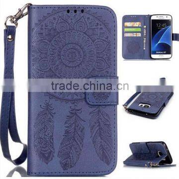 Blingbling Diamond Imprint Leather Case Wallet for Samsung Galaxy S7 edge, Flip Wallet Leather Case for Samsung Galaxy S7 edge