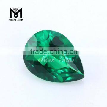 2015 Fashionable Jewelry Accessory Loose Pear Green Nano Stone Price
