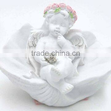 Wholesale religious angel figurine held diamond