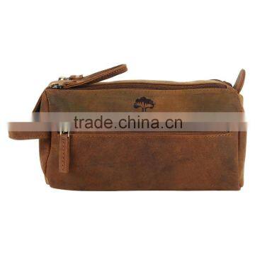 Mens Leather Toiletry bag