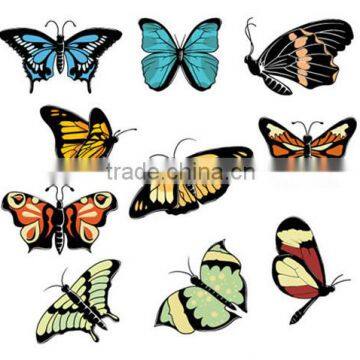 New Design butterfly Paper Sticker Printing