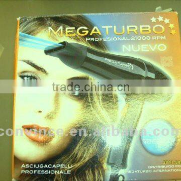 2014 Brand New Hot Sale Top Quality Venezuela Popular Super Mega Turbo professional hair dryer