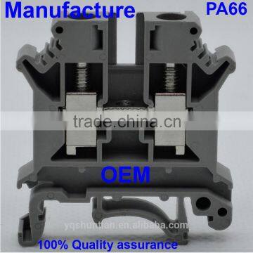 UK terminal block UK6N WAGO high quality din rail screw frame clampping manufacturer fuse modular Track type universal Spring