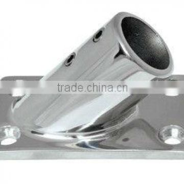 316 Stainless steel Rail fitting Rectangle base 45 degree