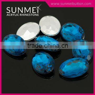 Made in Taiwan Products Blue Acrylic Faux Stone for Shoe Accessories