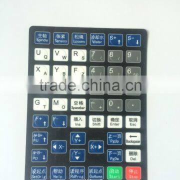 waterproof instrument controller membrane keypad/keyboard panel