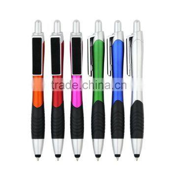 Newset Metallic Color promotion pen with touch screen stylus &screen wipe